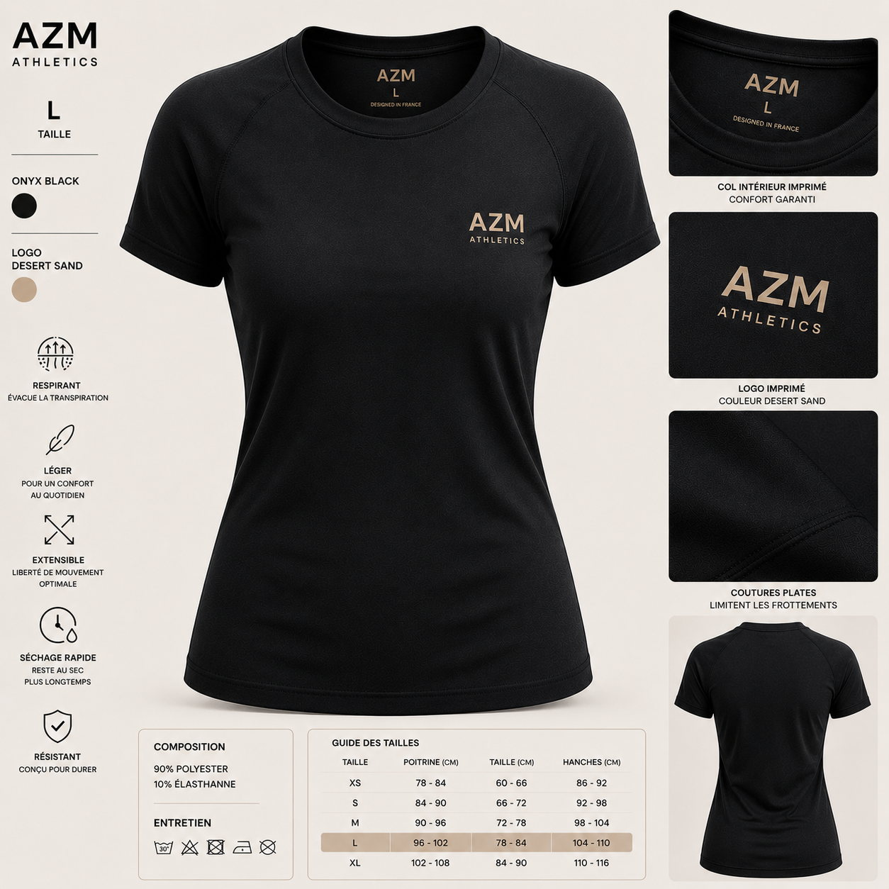 AZM Women's Performance Tee