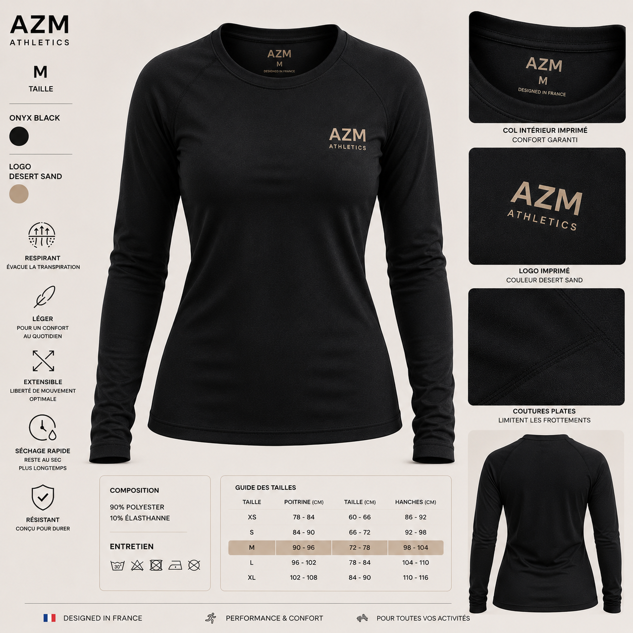 AZM Women's Long Sleeve tee