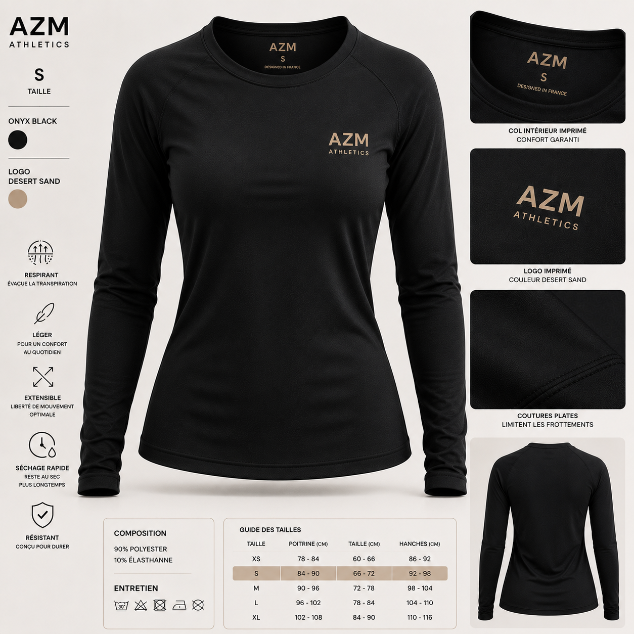 AZM Women's Long Sleeve tee