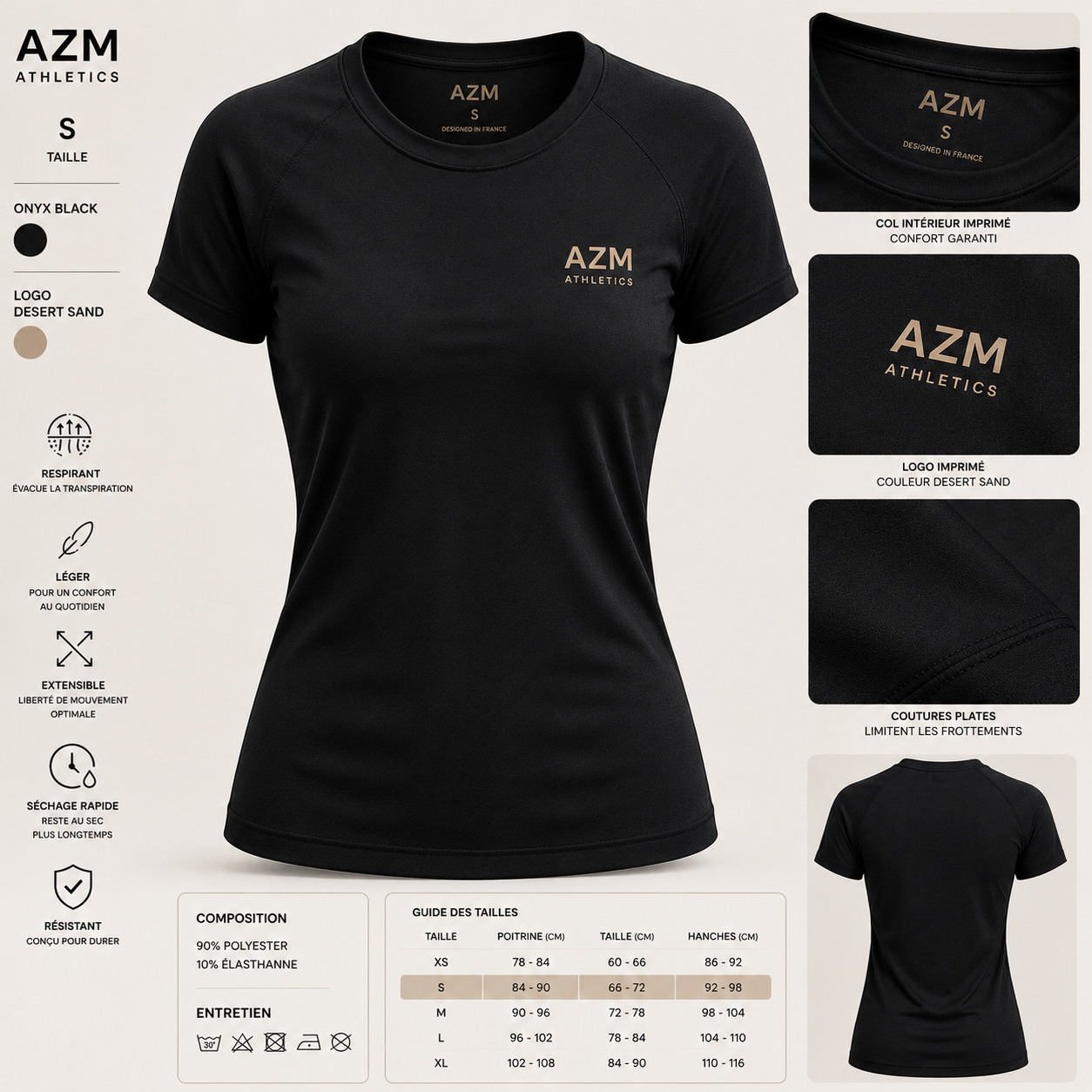 AZM Women's Performance Tee