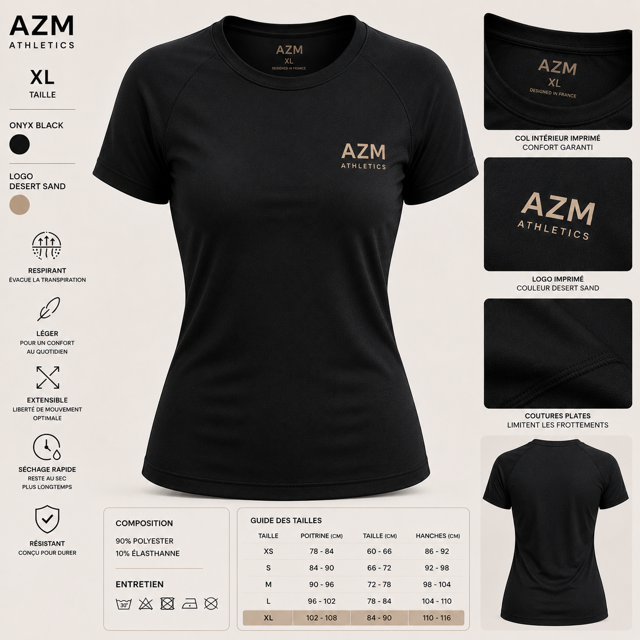 AZM Women's Performance Tee
