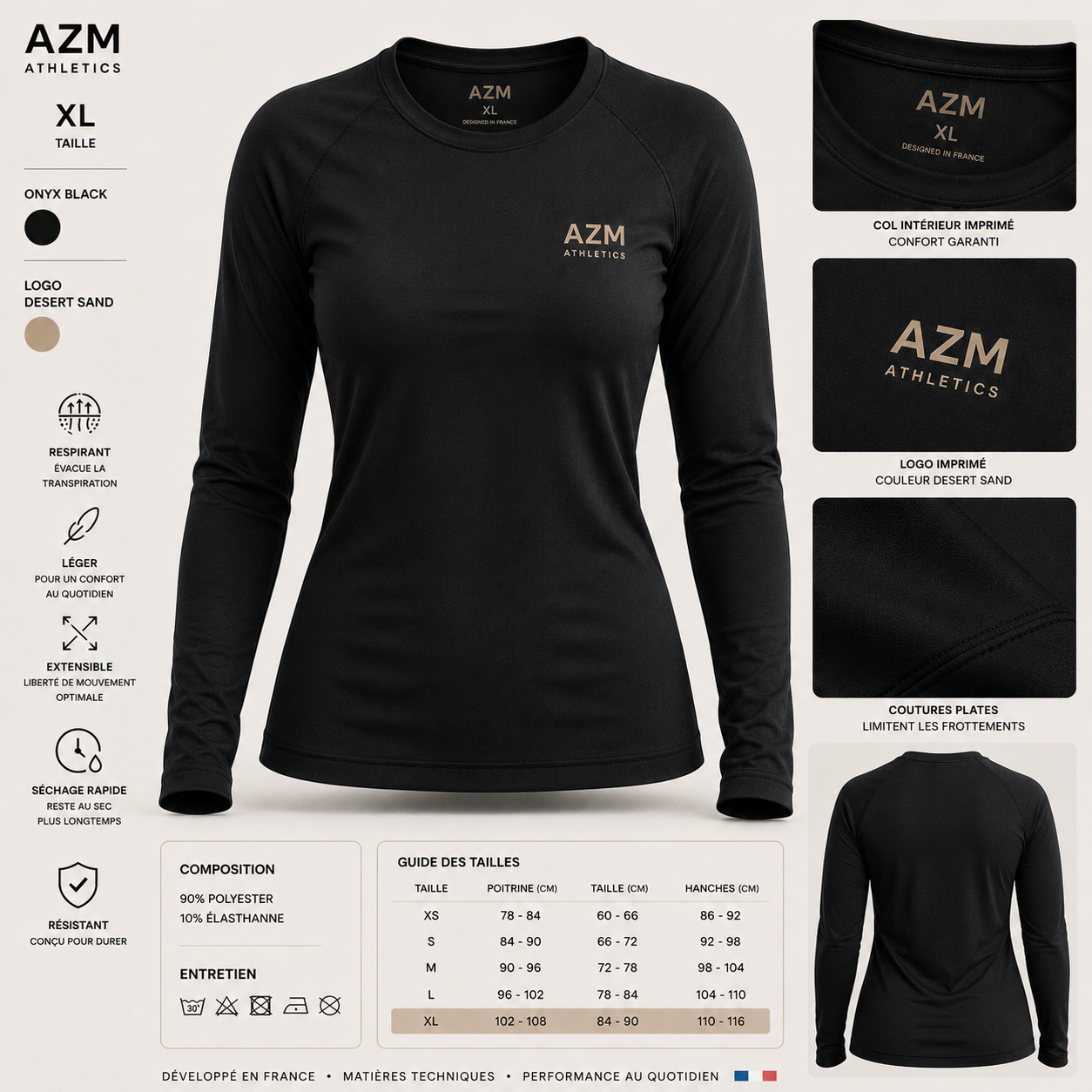AZM Women's Long Sleeve tee